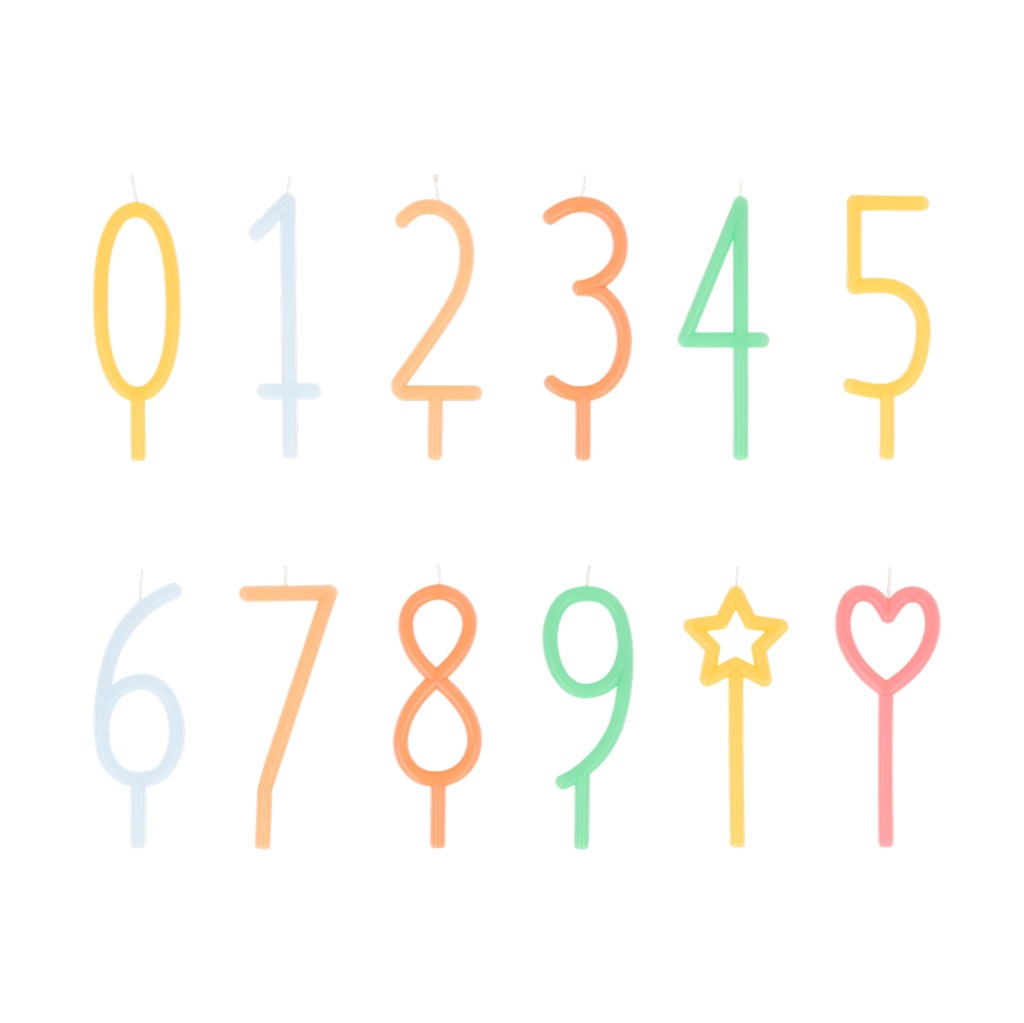 Meri Meri Large Slim Number Candles