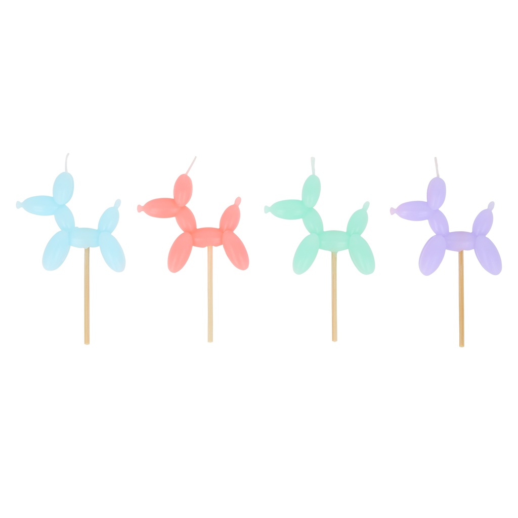 Meri Meri Balloon Dog Candles (x 4)