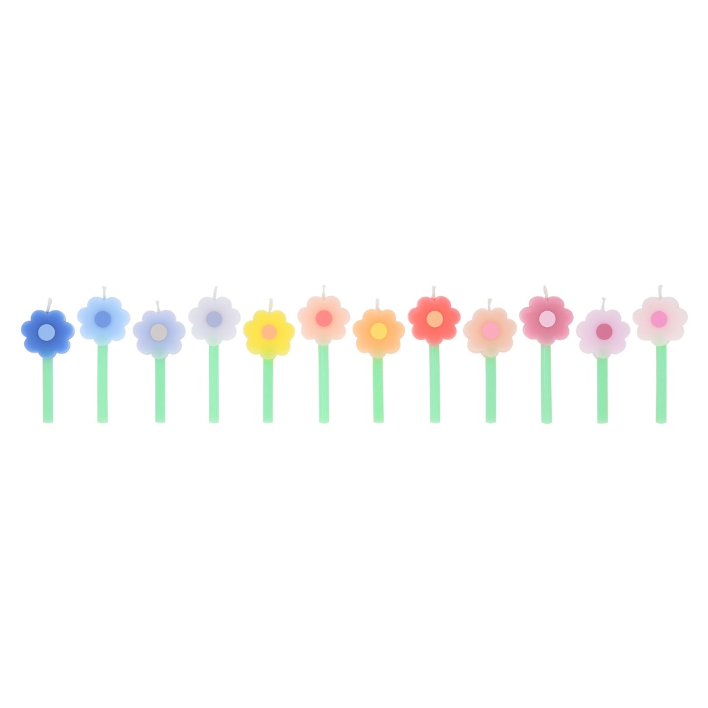Meri Meri Rainbow Daisy Candles (x 12)