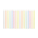 Meri Meri Pastel Patterned Candles (x 2)