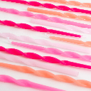 Meri Meri Pink Twisted Long Candles (x 16)