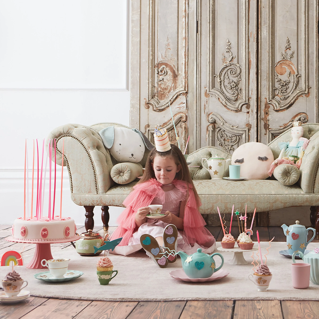 Meri Meri Pink Tall Tapered Candles (x 12)