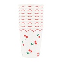 Meri Meri Cherry Pattern Cups (x 8)