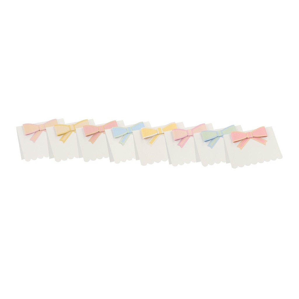 Meri Meri Pastel Bow Place Cards (x 8)