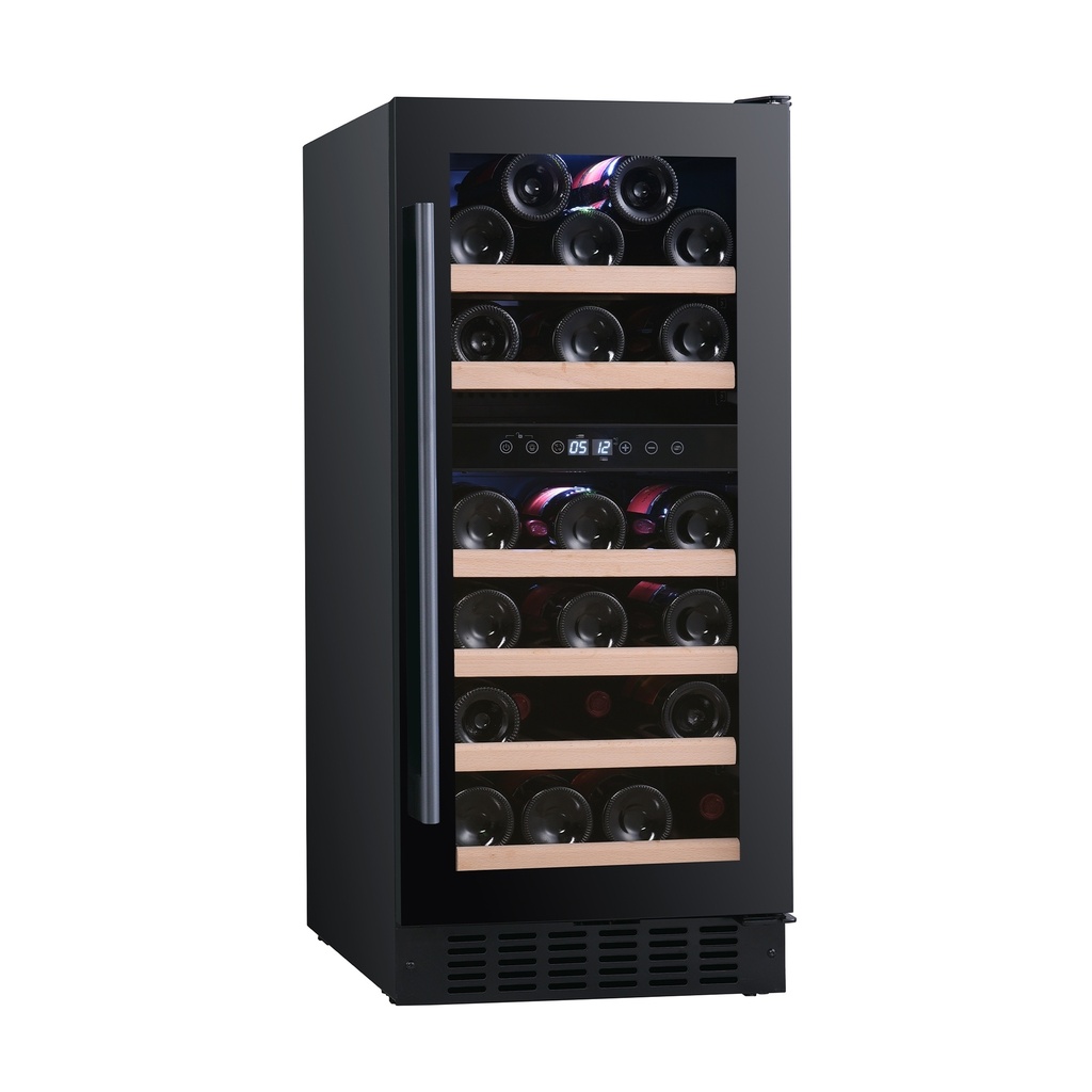 Temptech PRESQ38DB-24 Double Zone Wine Cabinet - 32 Bottles