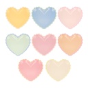 Meri Meri Pastel Heart Small Plates (x 8)