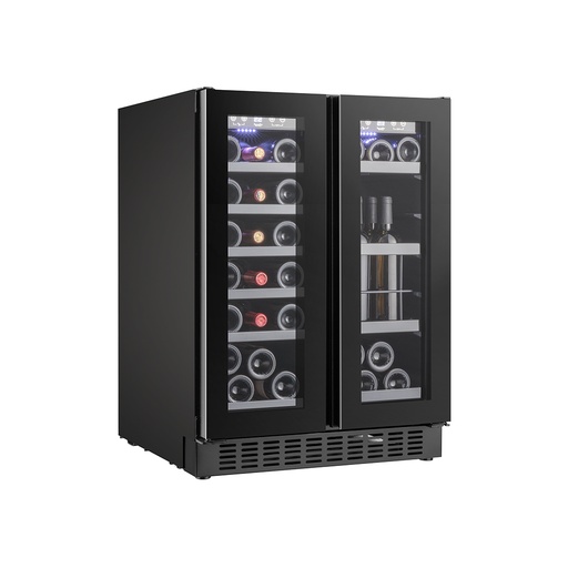 Temptech SOM2DX60DRB-24 Weinschrank 2 Zonen - 36 Flaschen